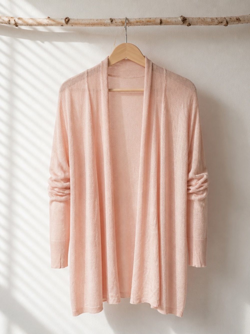 Joe Fresh Light Blush Open-Front Cardigan